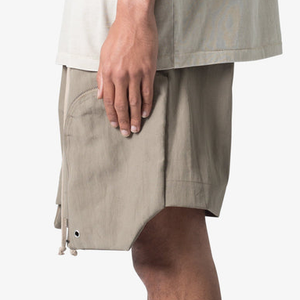 High Quality Summer Casual Wear Men Breathable Polyester/Cotton Fleece DTF Logo Printed Loose Fit Solid Gym Running Shorts - Product Image 5