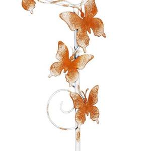 Bebedero y Comedero Decorativo de Metal para Pájaros con Diseño de Mariposa y Enredadera, Adorno para Jardín y Césped, Estilo Rústico, Cuenco para Arte de Jardín - Product Image 5