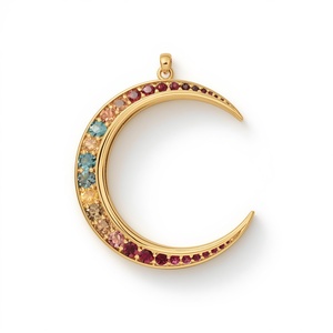 Colgante de Oro Sólido de 14K con Forma de Corazón, Estilo Clásico, Joyería Fina de Lujo, Diseño Personalizado para Fiestas - Product Image 5