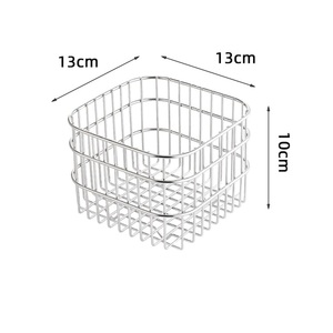 Petit panier à fruits en fer écologique, portable, polyvalent, moderne, bac de rangement pour la maison, la cuisine, la salle à manger, le bar, étagères d'organisation - Product Image 4