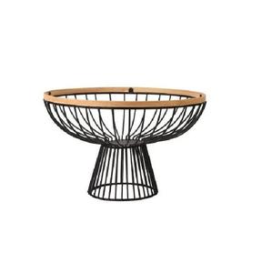 Panier de rangement pour fruits de luxe en métal de qualité supérieure, style antique, design élégant, avec taille et forme personnalisées en bois - Product Image 2