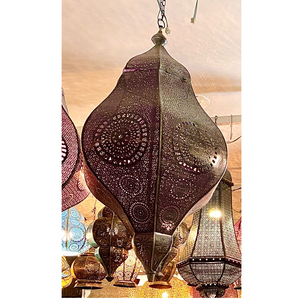 Nouvelle Lanterne Suspendue Moderne en Fer de Style Arabe Marocain, Écologique, pour Décoration de Noël et de la Maison, Meilleur Prix Directement d'Inde - Product Image 4