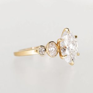 Bague de luxe en argent sterling 925 avec moissanite pour femme, style hip-hop, scintillante, bijou de créateur, accessoire de mode, cadeau de fête - Product Image 3