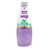 OEM 290ml fles puree basilicumzaad drank kokoswater drakenvrucht smaak NFC Halal gecertificeerd