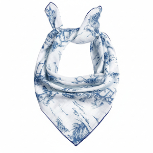 <b>Headband</b> in Solid Colors Top Quality Wholesale Ready to Ship <b>Square</b> Spring Scarves with Dot Letter Patterns with OEM ODM - Product Image 1