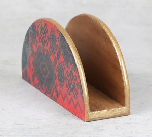 MDF Printed Wood Tissue holder New Home Decorative Square Handmade Custom Printed Wood Tissue Home Office <b>Table</b> Accessory - Product Image 5