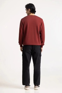 Sudadera de Cuello Redondo para Hombre, Tejida en Poliéster/Algodón, 280g, Transpirable, Teñido Liso Digital, Bordado 3D, Ecológica - Product Image 3