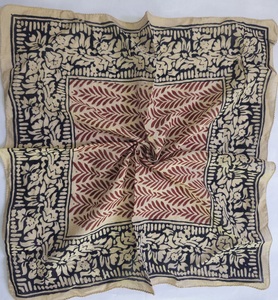 Organic Cotton <b>Bandana</b> Scarf Hand Block Print Paisley Design Floral Indian <b>Bandana</b> Scarf Boho Headscarf Natural Dye Cotton Scarf - Product Image 6