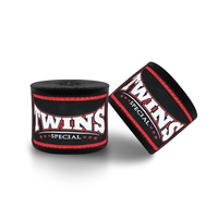Bandages de boxe thaïlandaise MMA pour jumeaux, personnalisables avec logo, légers, respirants, en mélange de coton élastique, protection 5m