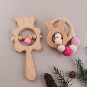 Mordedor de Madera para Bebé Ecológico, Impermeable, Duradero y Ligero, Hecho a Mano, Suministro de Fábrica, Decoración del Hogar - Product Image 4