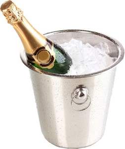 Seau à glace en métal de qualité supérieure pour bar à domicile, fêtes et restaurants, pour refroidir les boissons, durable, en acier inoxydable, pour vin, champagne, bière - Product Image 6