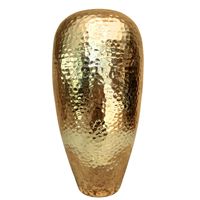 Vase à fleurs en métal artistique moderne, accent décoratif pour table à manger, salon, décoration florale élégante pour la maison