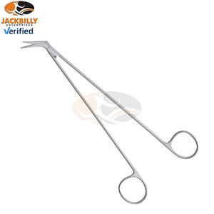 Ciseaux vasculaires manuels De Bakeiy en acier inoxydable, instruments médicaux de précision, pointe angulaire tranchante, chirurgicaux professionnels - Product Image 4