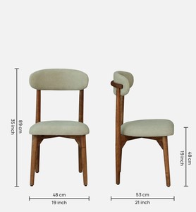 Modern Solid Wood <b>Dining</b> <b>Chair</b> Upholstered Velvet Seat and Curved Back Midcentury Design for Home <b>Dining</b> Use - Product Image 6