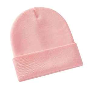 New Arrival Red Knitted Beanie Hat Solid Color Casual <b>Winter</b> <b>Cap</b> 100% Acrylic Adjustable Fit for Adults - Product Image 4