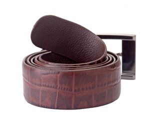 Ceinture en cuir véritable de 35 mm de largeur avec boucle automatique, personnalisable OEM, pour hommes, avec boucle à ardillon – OEM & ODM bienvenus - Product Image 2