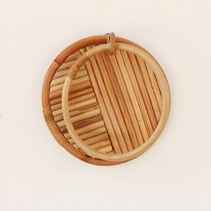 Estante de ducha circular de ratán, toallero para colgar toallas, decoración para baño de invitados - Product Image 6