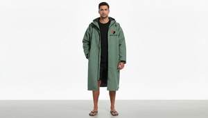 Men Long Swim Parka <b>Jacket</b> <b>Warm</b> <b>Waterproof</b> Hooded Sports Team Winter Coat Custom Wholesale Factory - Product Image 2