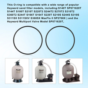 Joint torique pour réservoir de valve GMX600F O-263, lot de 2, remplacement pour filtre à sable <span class=keywords><strong>Hayward</strong></span> Pro Series, compatible avec les filtres des séries S140T S144T S164T - Product Image 6