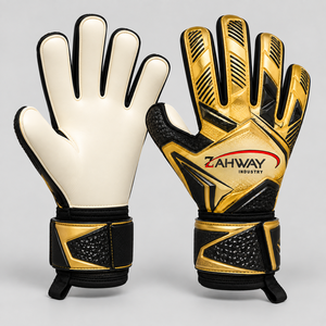 Top Selling Football Goalkeeper Gloves PU Leather Non-Slip <b>Finger</b> Protection Adjustable Wrist <b>Strap</b> Unisex Sports Gloves - Product Image 5