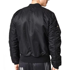 Chaqueta Bomber de Moda para Hombre con Mangas Largas, Material de Algodón Térmico, Servicio OEM Disponible, Chaqueta de Hombre con Cuello Alto - Product Image 2