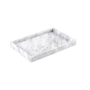 Plateau de service en marbre biologique Nouveau design Plateau en marbre blanc épais et naturel Ustensiles de cuisine les plus vendus - Product Image 1