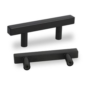 Manija en T de madera de teca hecha a mano, elegante y moderna - Venta al por mayor - Product Image 1