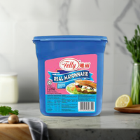 Sauce Tartare Telly à base de moutarde, condiment aux œufs et au sésame pour salades et burgers, conditionnement en vrac pour hôtels et restaurants, sachets sous vide, bouteilles