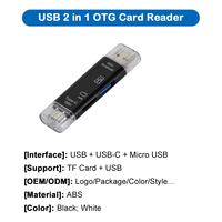 Lecteur de cartes USB/USB-C/Micro USB TF/SD/MS/M2 3-en-1/4-en-1 en alliage d'aluminium multifonction, vente en gros d'usine JAYA, prise en charge OEM/ODM