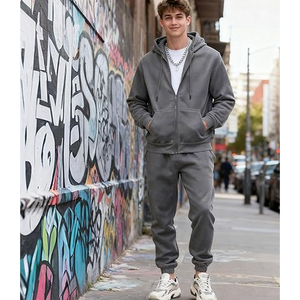Conjunto Deportivo de Algodón para Hombre, Sudadera con Capucha y Pantalones Jogger, Ropa Deportiva Informal para Correr, Uso Diario, Moda - Product Image 6