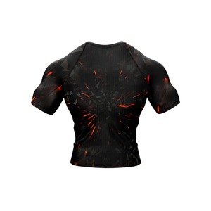 Camiseta Deportiva de Poliéster de Secado Rápido con Estampado por Sublimación para Hombre, Talla Adulto, Manga Corta, para Lucha, Kickboxing, Ji Rashguard - Product Image 4