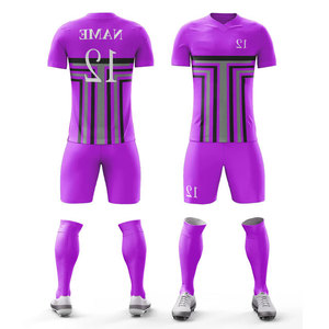 Uniformes de Fútbol Personalizados al por Mayor, Conjuntos de Camiseta y Pantalones Cortos Transpirables, Ropa de Entrenamiento Deportiva - Product Image 1
