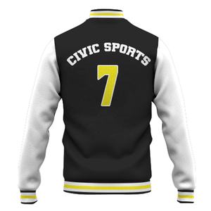 Chaqueta de lana de invierno de alta calidad para exteriores bordado personalizado Letterman de talla grande - Product Image 6