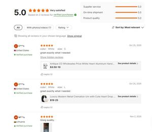 โกศบรรจุอัฐิโลหะทำมือสไตล์โมเดิร์น ราคาโรงงาน สำหรับธุรกิจขายส่ง - Product Image 4