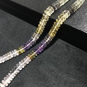 Cuentas de Piedra Rondelle Sueltas Semipreciosas 100% Naturales con Certificación IGI, 8-9mm, Grado AAA, Multicolor, Gemas Vivaaz con Efecto Fuego para Joyería - Product Image 2