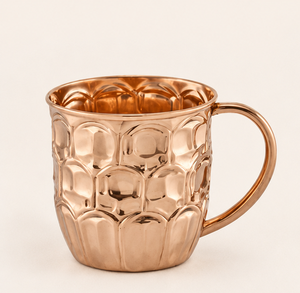 Tendance : Tasse Moscow Mule en Cuivre Massif Pur, Faite à la Main, Martelée, Qualité Supérieure, pour Bar et Restaurant, Personnalisable avec Logo - Product Image 1