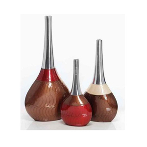 Hammered Cylinder Stainless Steel <b>Vases</b> Handmade Industrial Tabletop Decor Set of Two Handmade Floor <b>Vase</b> On Sale - Product Image 6