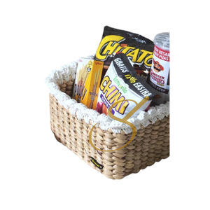 Woven Water Hyacinth Storage <b>Box</b>: Natural Knitted Accent Organizer - Product Image 3