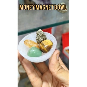 Tazón Magnético de Selenita Hecho a Mano al por Mayor para Tallar Cristales, Minerales, Especímenes, Decoración del Hogar, Tema de Amor, Regalo de Año Nuevo - Product Image 5