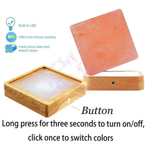 Decorative Himalayan Cube Shape Salt Lamp Pure <b>Crystal</b> Himalayan Cube Shape Salt Lamp For Room Decor - Product Image 3