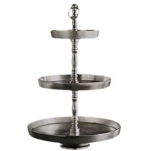 Élégant support de service à 2 niveaux en acier inoxydable doré avec miroir, présentoir à cupcakes et desserts, plateau décoratif en métal pour buffet - Product Image 5