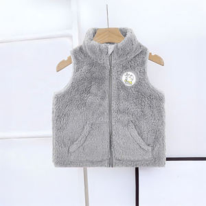 Abrigo de Forro Polar para Bebé Estilo Dibujos Animados ALB24 Dokma Unisex con Cierre de Cremallera, Suave y Cálido para Uso Diario - Product Image 1