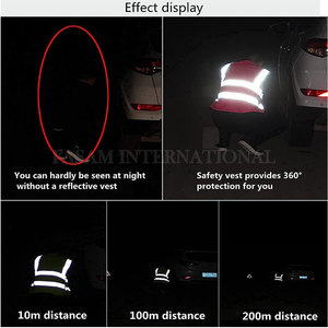 เสื้อกั๊กนิรภัยสะท้อนแสงสำหรับใช้งานกลางแจ้งที่สวมใส่สบาย เสื้อกั๊กนิรภัยขายดีที่สุด - Product Image 6