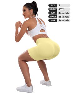 Running Shorts For Women Workout Gym Biker Shorts High Waisted Tummy Control Butt Lifting Sports Yoga Booty Scrunch Butt Shorts - Product Image 6