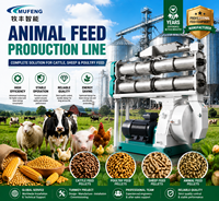Ligne de production complète de granulés d'aliments pour porcs, bovins, ovins, volailles et bétail Mufeng, moulin à granulés à matrice annulaire