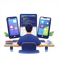 Servicios Profesionales de Desarrollo de Software Personalizado para Aplicaciones Móviles IOS, Android, Linux, MAC - Versión de Internet Disponible