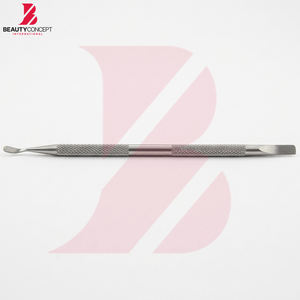 Poussoir à cuticules en métal argenté, prix d'usine, qualité supérieure, poignée antidérapante, acier inoxydable, outil de soin des ongles, manucure - Product Image 2