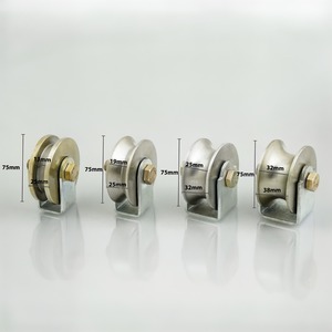 Roulettes de glissière modernes en acier inoxydable pour portes, fenêtres, garages, villas et appartements – Quincaillerie durable à roulement fluide - Product Image 4