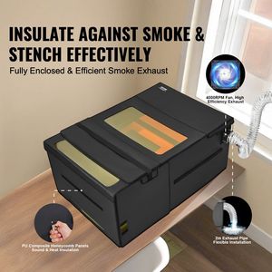 Copertura Protettiva Bidirezionale per Incisore Laser 48 X 31.5 X 19.6, Ignifuga, per Macchine per Incisione Laser - Product Image 3