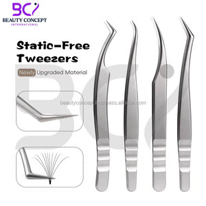 ชุดแหนบสแตนเลสทนทาน ปลายแหลมเรียบ สำหรับต่อขนตา แหนบต่อขนตาสำหรับผู้เชี่ยวชาญ ผลิตจากเหล็กญี่ปุ่น 4 ชิ้น - Product Image 2